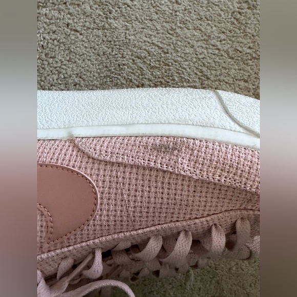 Nike Blazer Low Platform Women's Shoes Pink Oxford/Summit White/Pink Oxford/Rose - Picture 8 of 10